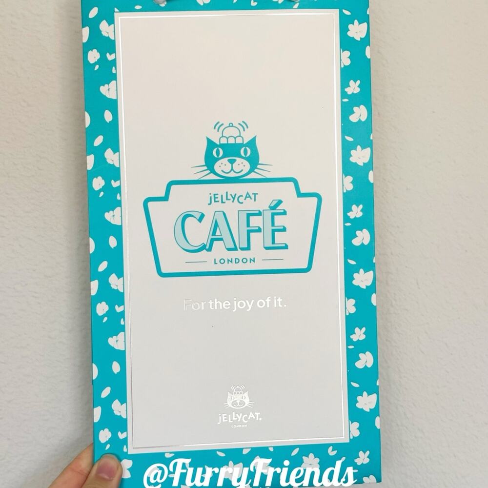 NWT jellycat official Shanghai cafe medium hard paper bag Limited EDITION VHTF